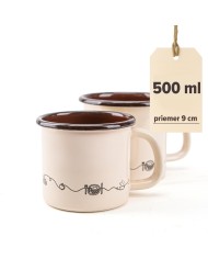 Hrnček 9cm/0,5L dekor Linea