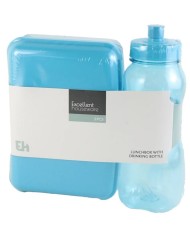 Dóza na desiatu s fľašou plastová mix