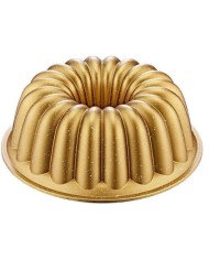 Forma na bábovku 25cm liaty hlinik zlatá