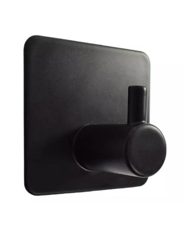 Vešiak-1háčik kúpeľňový čierny