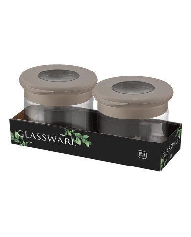 Dóza na potraviny 300ml 2ks, sklo s vekom