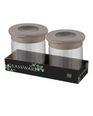 Dóza na potraviny 425ml 2ks, sklo s vekom