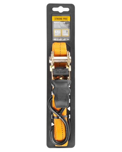 Popruh upínací Strend Pro, pás s račňou, 25 mm, L-4,5 m, max. 500 kg
