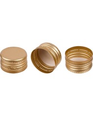Zátka/uzáver na fľašu, závit,zlatý 28/18mm, /bal.50ks/