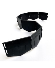 Ohrada trávnika - plastový obrubník zatĺkací čierny 1m KLC