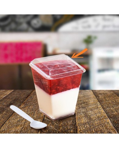 Viečko pre fingerfood pohárik 01166381 plastové, 20ks balenie