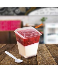 Viečko pre fingerfood pohárik 01166381 plastové, 20ks balenie