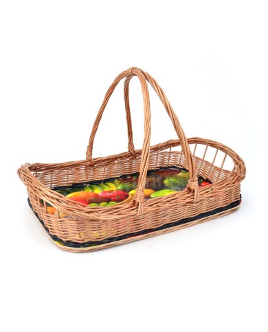 Podnos prútený s rúčkou 53x34x12,5/32,5 cm