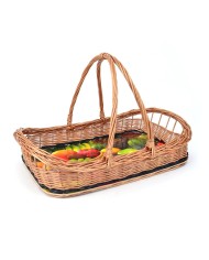 Podnos prútený s rúčkou 53x34x12,5/32,5 cm