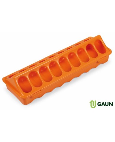 Krmítko pre hydinu UH 30cm GROUND oranžové GAUN žľabové