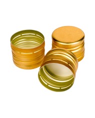 Zátka/uzáver na fľašu, zlatý 31,5/24 mm,sada 6ks