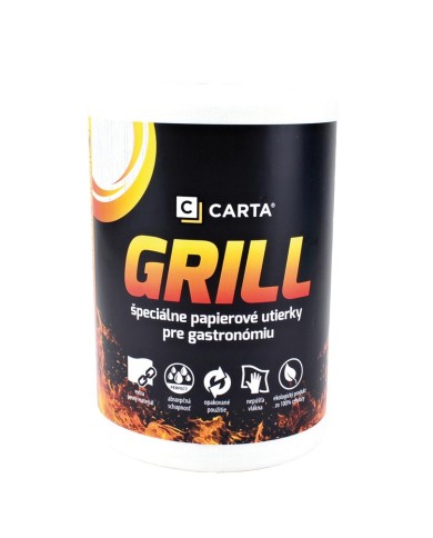 Utierka papierová GRIL extra silna v rolke 60KS bez dutinky