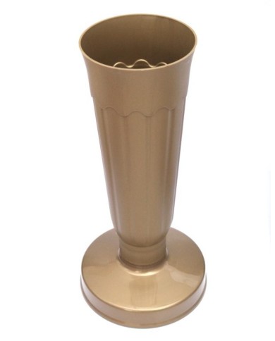 Váza na hrob so záťažou ZLATÁ 32 cm