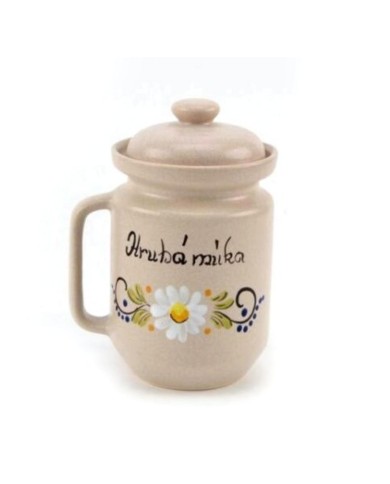 Dóza keramická HRUBÁ MÚKA 1l 852