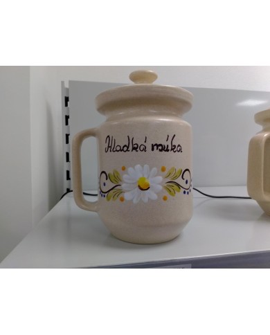 Dóza keramická HLADKÁ MÚKA 1l 852