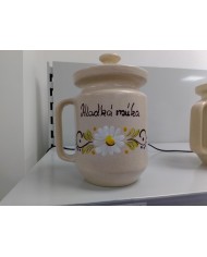 Dóza keramická HLADKÁ MÚKA 1l 852