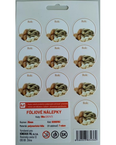 Samolepka na viečka HUBY 10 ks