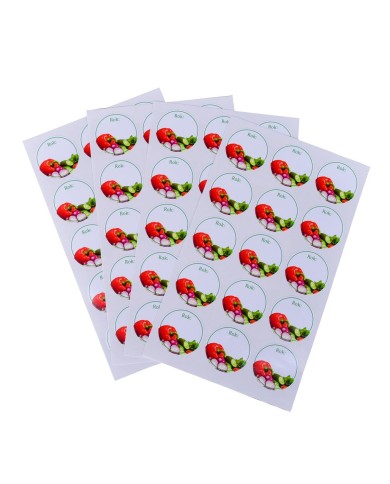 Samolepka na viečka na zaváraniny ZELENINA 60 ks KLC