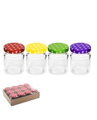 Pohár zavárací TO 48 75ml číre sklo, balenie 12ks, viečko bodky