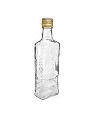 Fľaša na alkohol sklo 250 ml, uzáver, FI28 Moskva