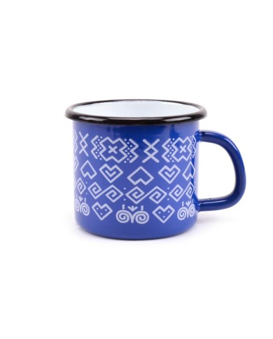 Hrnček 9cm/0,5L smalt, dekor Čičmany KLC