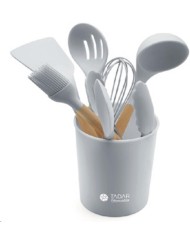 Náradie kuchynské 7ks, v sivom podstavci