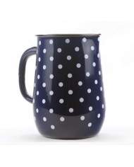 Džbán smalt 2,5L modrý, biele bodky KLC