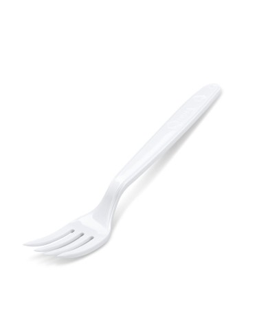 Vidlička (PP) na viacnásobné použitie biela 18,5cm, 50ks KLC