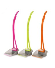Metla + lopatka skladacia, krátka rúčka NEON DUCK, plast KLC