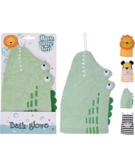 Rukavica na umývanie detská, dizajn zvieratko