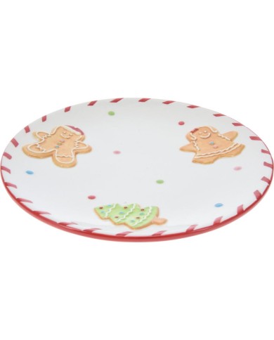 Tanier plytký vianočný 24 cm dolomit