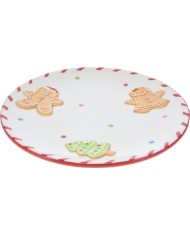 Tanier plytký vianočný 24 cm dolomit