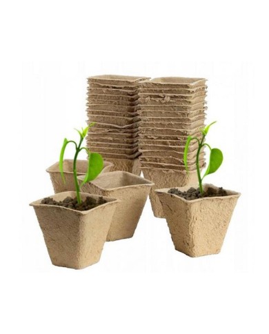 Kvetináč rašelinový SADBOVAČ sada 18ks 80x80x80mm