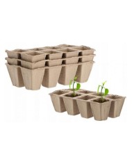 Kvetináč rašelinový SADBOVAČ na 8 rastlín sada 3ks 24,5x12,5x6cm