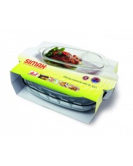 Misa/pekáč hranatý sklenený 8,0 l s vekom HUSA KLC