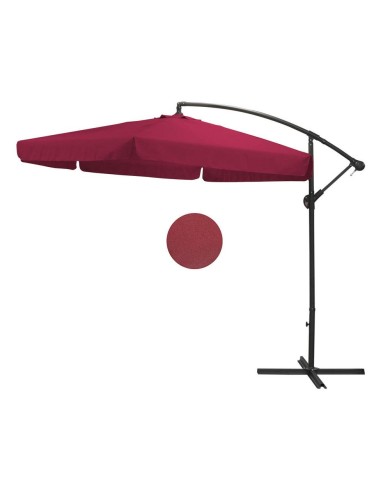 Slnečník 300 cm bordó BANANA bočný s podstavcom KLC