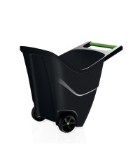 Vozík záhradný 85l plastový čierny