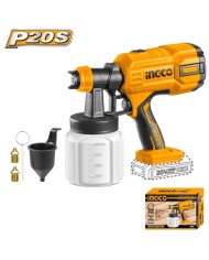Pištol striekacia CSGLI2003 INGCO AKU 20V P20S bez akumulátora a nab.