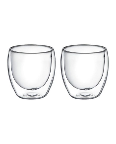 Pohár sklo dvojstenny MIA 250ml , sada 2ks
