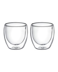 Pohár sklo dvojstenny MIA 250ml , sada 2ks