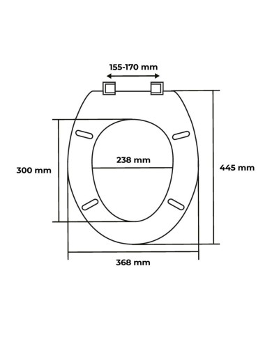 Doska WC 43x37,3cm RUMBA polypropylén