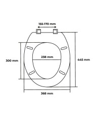 Doska WC 43x37,3cm RUMBA polypropylén