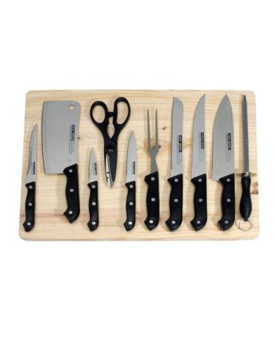 Nož kuchynský s doskou na krájanie, 11sada TOMATO KLC