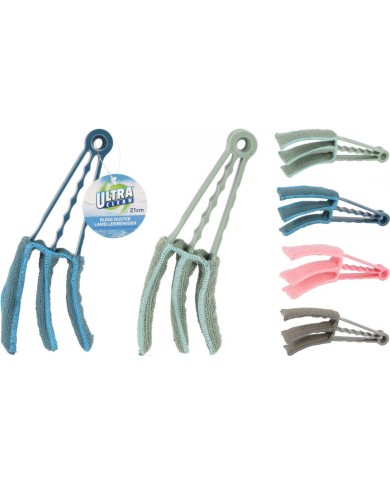 Kartáč na čistenie žalúzii s mikrovláknom UH 21x4,5x4 cm mix