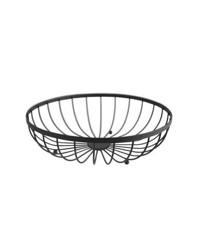 Košík na ovocie nerezový 30x8,5cm čierny