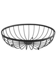 Košík na ovocie nerezový 30x8,5cm čierny