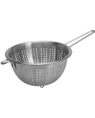 Cedník nerezový 21cm s rúčkou pevný KLC