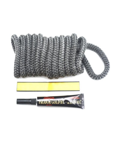 Šnúra tesniaca sklokeramická 10mm/2,5m guľatá+lepidlo KLC