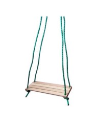 Hojdačka detská jednoduchá drevo natur, 40x15cm, dĺžka 135cm KLC