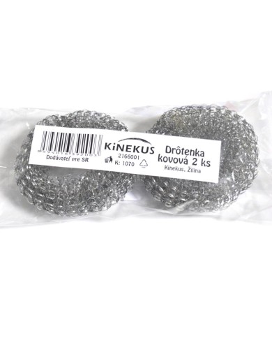 Drátenka na riad kovová SADA 2x15 g